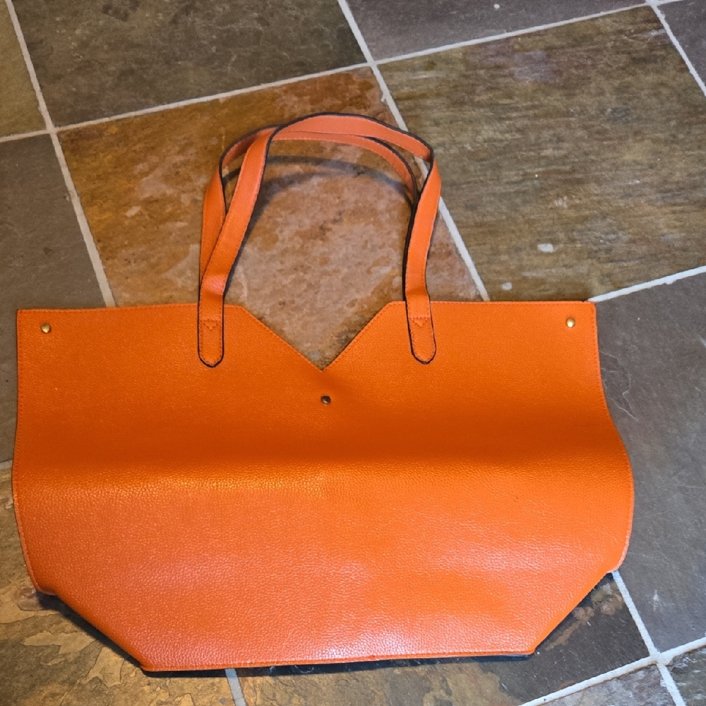 Neiman Marcus Vibrant Orange Tote